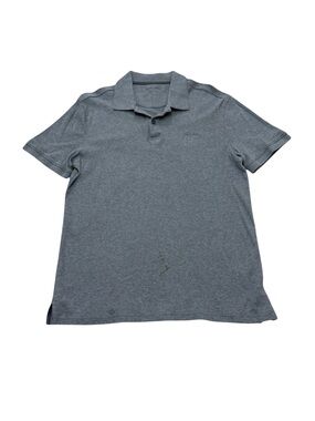 Men’s Calvin Klein Liquid Touch Polo Shirt Grey Cotton 2010s